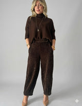 Glam-Set in Braun für Damen